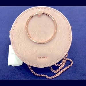 Ted Baker London circle leather crossbody purse